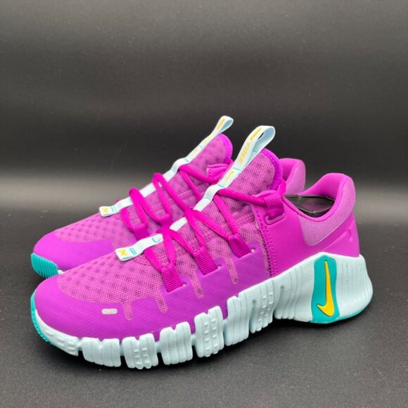 Nike Free Metcon 5 Women’s Size 7 Hyper Violet/Lazer Orange DV3950-501 - Picture 4 of 6